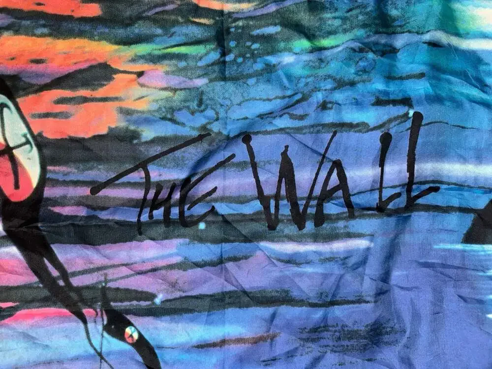 Vintage 1982 Pink Floyd The Wall Marching Hammers Tapestry Flag Winterland Heart